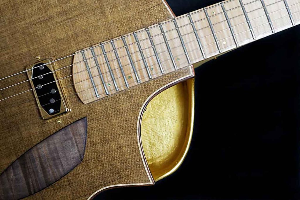 Fred Kopo Guitars Berline #1 For Sale Gold and Linen