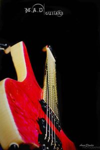 MAD Guitars No Mad 7 string fan fret Red