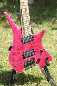 MAD Guitars No Mad 7 string fan fret Red