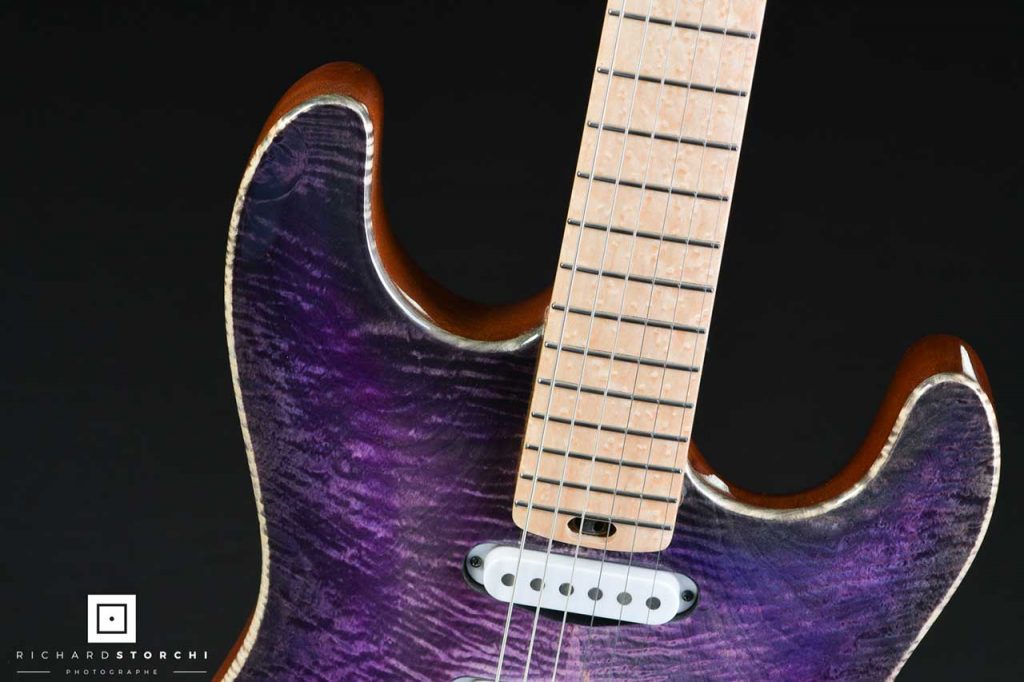 MAD Guitars La Strat Purple Heart