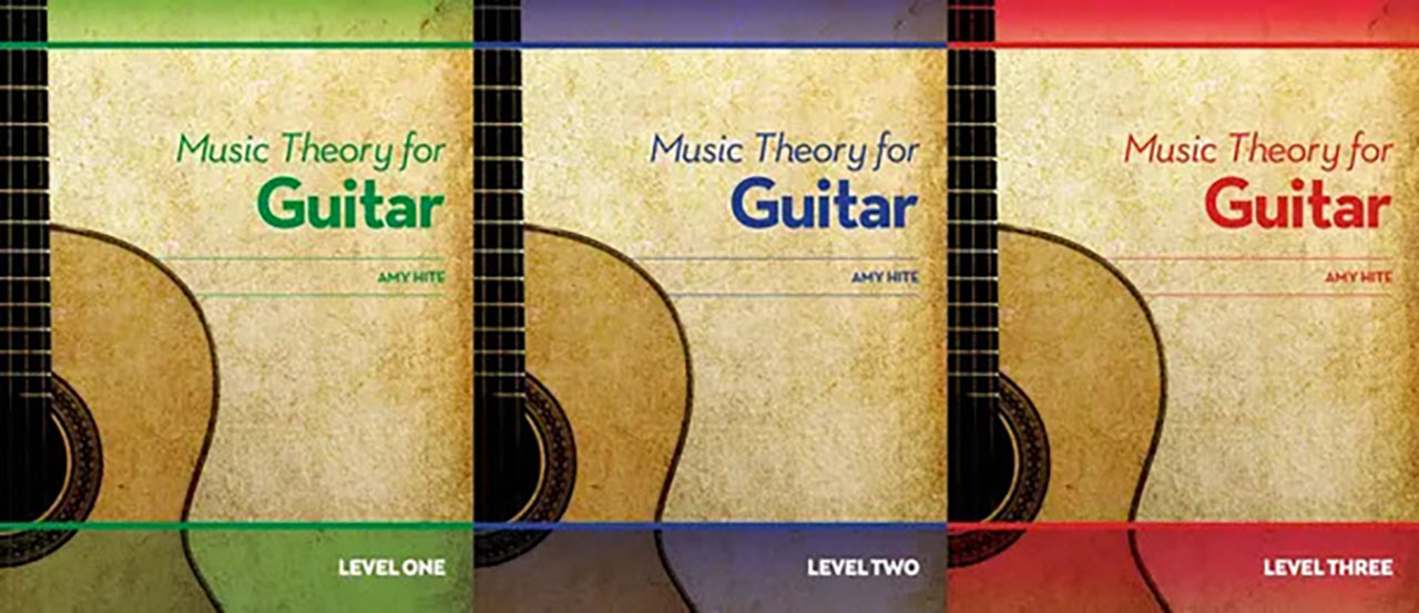 Music Theory for Guitar Workbook Series by Amy Hite