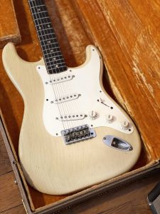 1959 Fender Stratocaster Slab board Swamp ash body 8 holes pickguard Untouched solder joints [Second-hand - Available for sale]